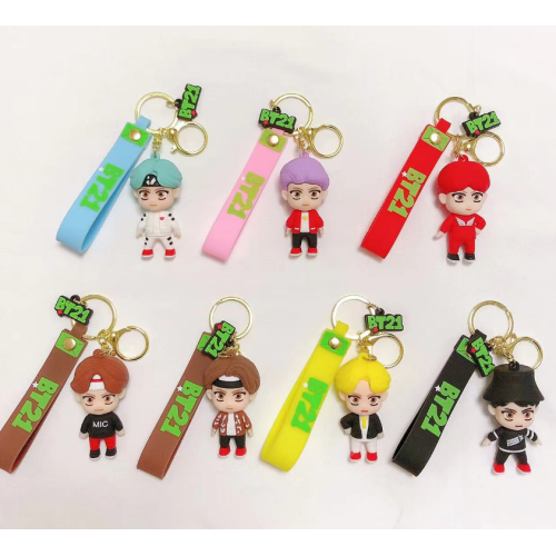 BTS Karakterleri Silikon Anahtarlık