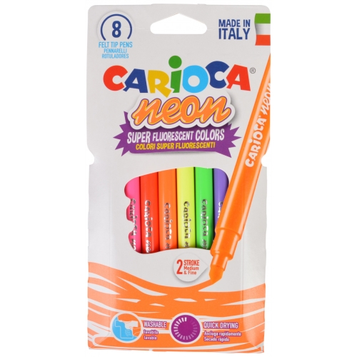 Carioca 8'li Keçeli Kalem Neon Renkler