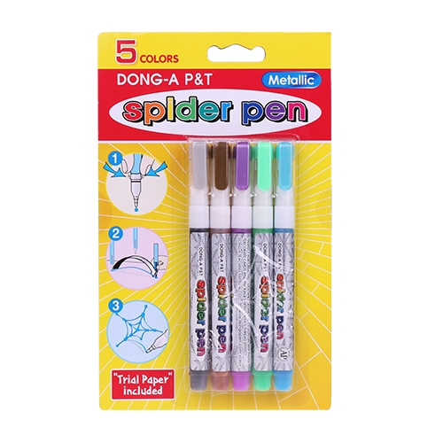 Dong-A Toru Örümcek Spider Pen Metalik 5 Renk Kalem Seti