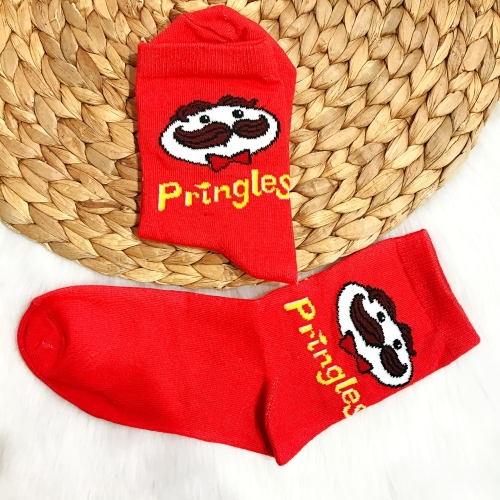 Kırmızı Pringles Çorap