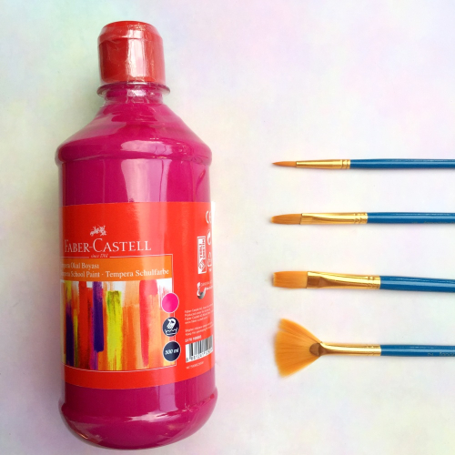Faber Castell Tempera Okul Boyası 500 ML - Pembe