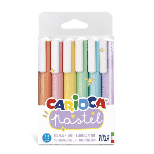 Carioca Pastel Renk İşaretleme Kalemi 6lı