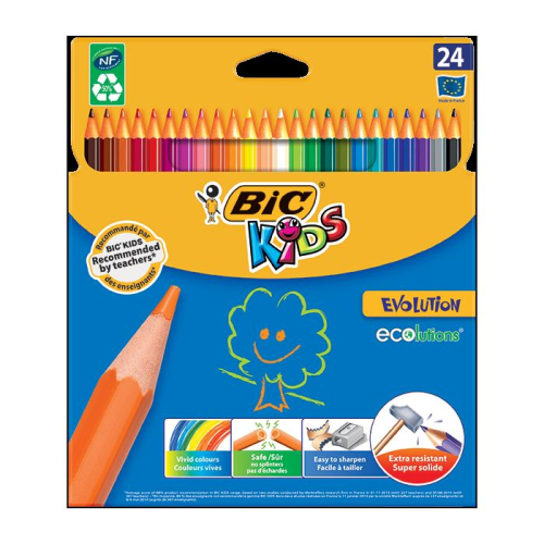 Bic Kids Evolution 24 Renk Kuru Boya