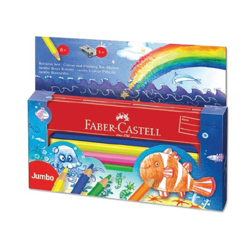 Faber Castell Metal Kutulu 8'li Boya Seti