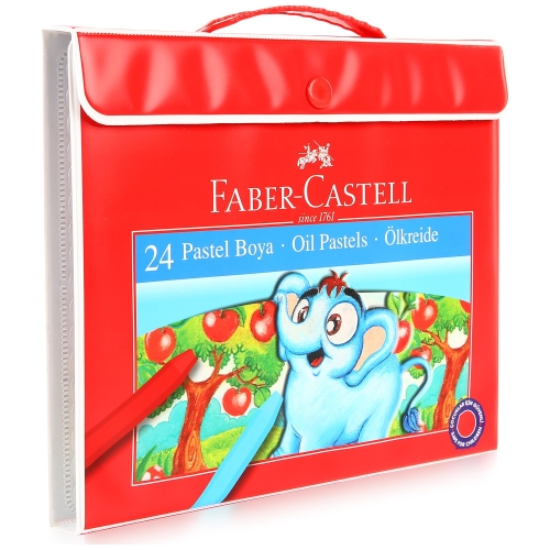 Faber Castell 24 Renk Çantalı Pastel Boya Kalemi