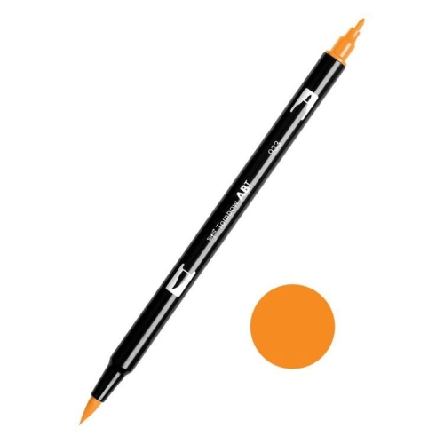 Tombow ABT Dual Brush Çift Uçlu Keçeli Kalem Orange - 933