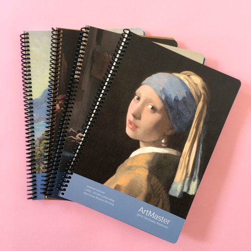 ArtMaster Spiralli Karton Kapaklı Çizgili 100 Yaprak Defter 19X26 cm