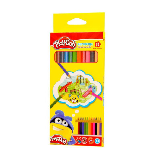Play-Doh Woodfree Altıgen 12 Renk Kuru Boya