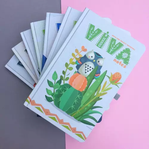 Viva Notes Sert Kapak 120 Yaprak Çizgili Defter 13x21