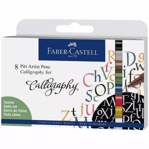 Faber Castell Pitt Kaligrafi Kalem Seti 8'li