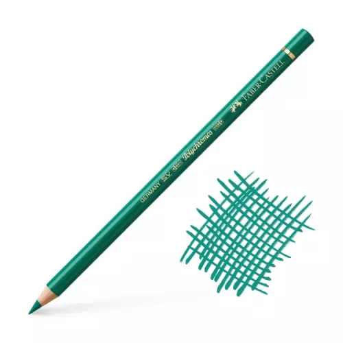 Faber Castell Polychromos Kuru Boya Kalemi Tekli - 264 Dark Phthalo Green