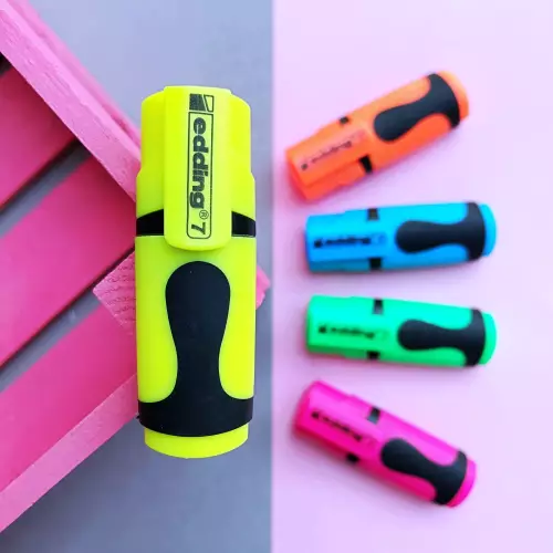 Edding 7 Mini Fosforlu İşaretleme Kalemi - Sarı