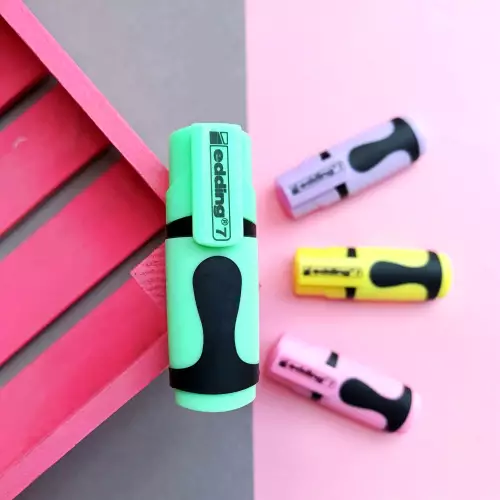 Edding 7 Mini Pastel Fosforlu İşaretleme Kalemi - Yeşil