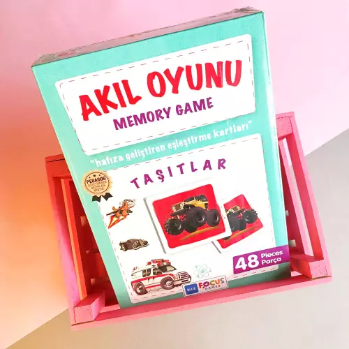 Memory Eşleştirme Kartları 48 Parça - Taşıtlar