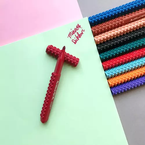 Artline Stix Coloring Marker Keçe Uçlu Kalem - Koyu Kırmızı