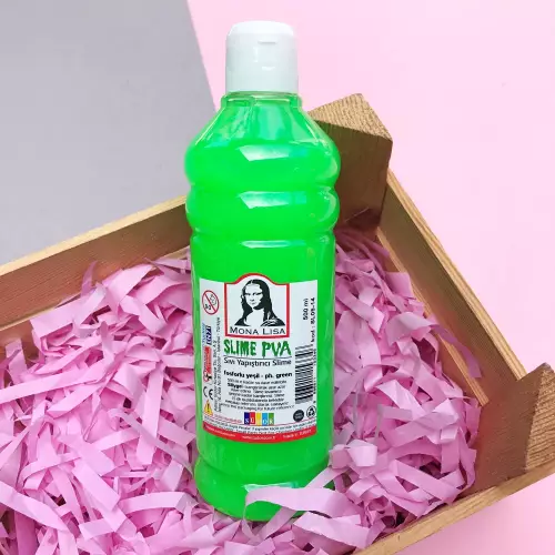 Mona Lisa Fosforlu 500 Ml Slime Yapıştırıcısı - Fosforlu Yeşil