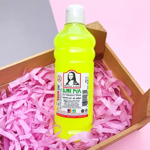 Mona Lisa Fosforlu 500 Ml Slime Yapıştırıcısı - Fosforlu Sarı