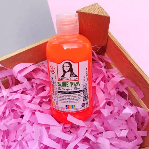 Mona Lisa Fosforlu 250 Ml Slime Yapıştırıcısı - Fosforlu Turuncu