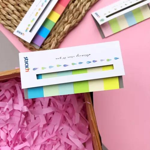 Stickn Yapışkanlı Index Ayraç Post-it - Soğuk Renkler