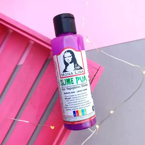 Mona Lisa Fosforlu Slime Yapıştırıcısı - Mor