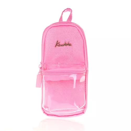 Kaukko Magical Junior Bag Kalem Çantası - Transparan Pembe