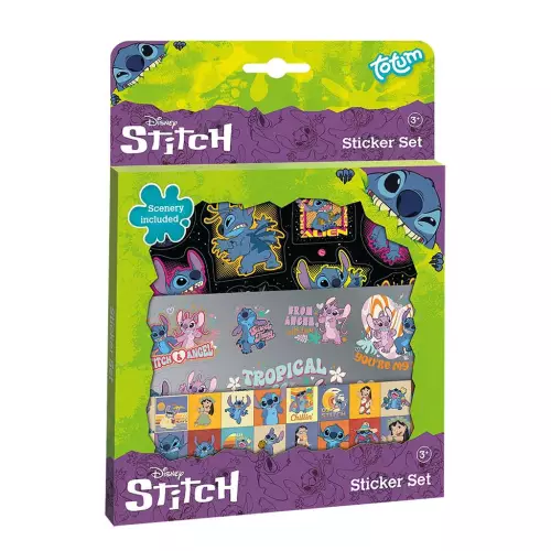 Stitch Kutulu Sticker Set
