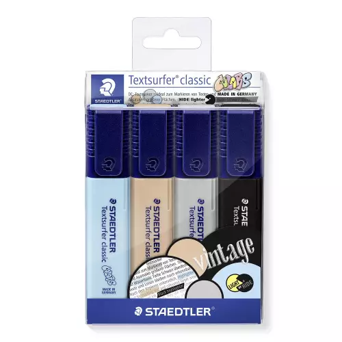 Staedtler Textsurfer Vintage Fosforlu İşaretleme Kalemi 4 Renk