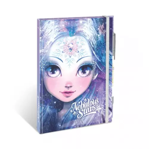 Nebulous Stars Deluxe White Notebook - Mor