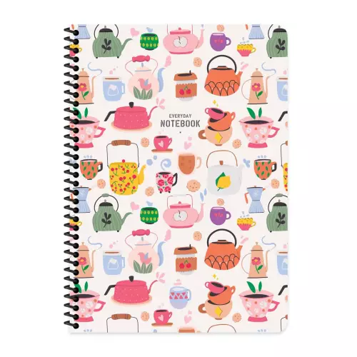 Everyday Notebook Kareli Defter 80 Yaprak 16.5x22.5 - Coffee