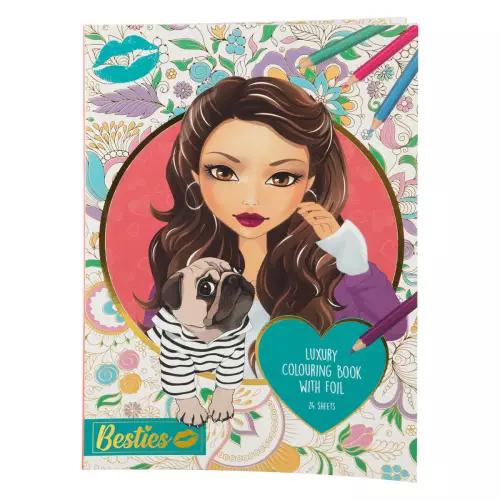 Besties Luxury Foil Boyama Kitabı