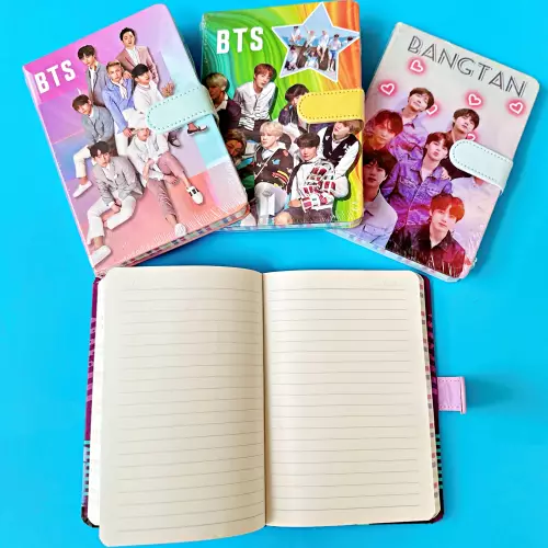 BTS Kalın Kapaklı Çizgili Defter