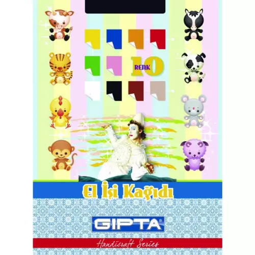 GIPTA EL İŞİ KAĞIDI 10 RENK