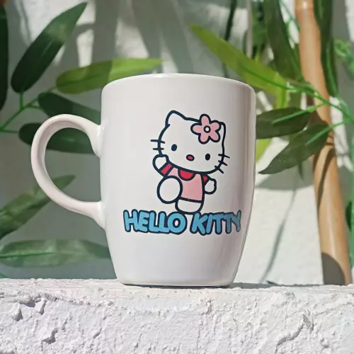 Hello Kitty Baskılı Oval Kupa