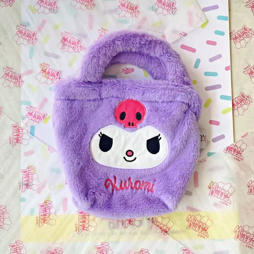 Kuromi Peluş El Çantası Mor