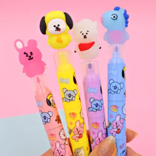 BT21 3lü Yumurtlayan Fosforlu Kalem