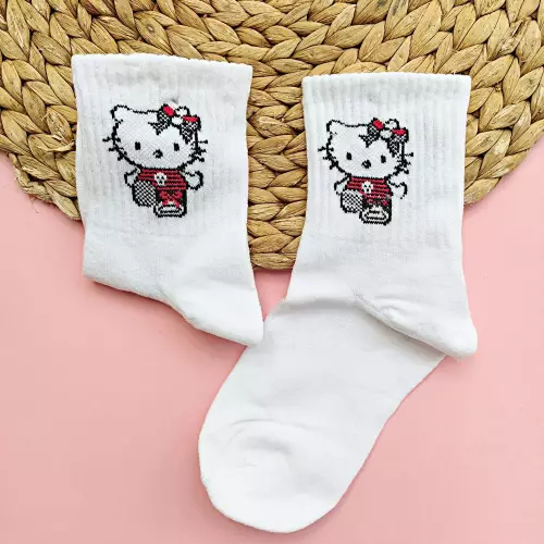 Hello Kitty Desenli Çorap