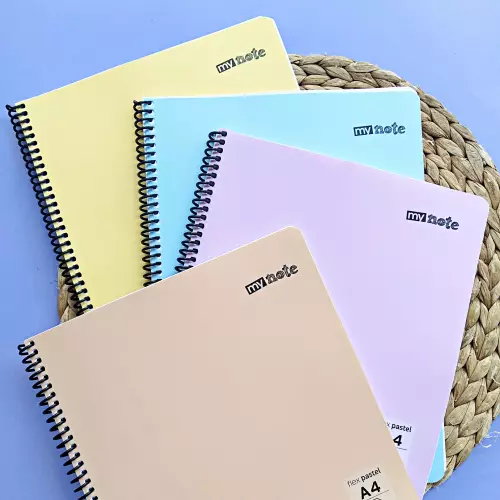 Mynote Flex Pastel 100 Yaprak Kareli Defter - A4