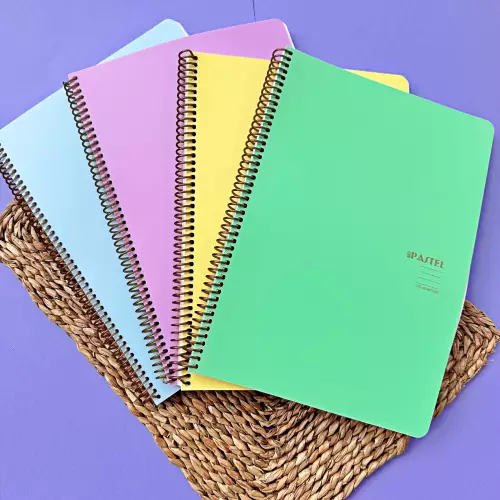 Keskin Color Pastel Note A4 PP Kapak Kareli Defter 120 Yp