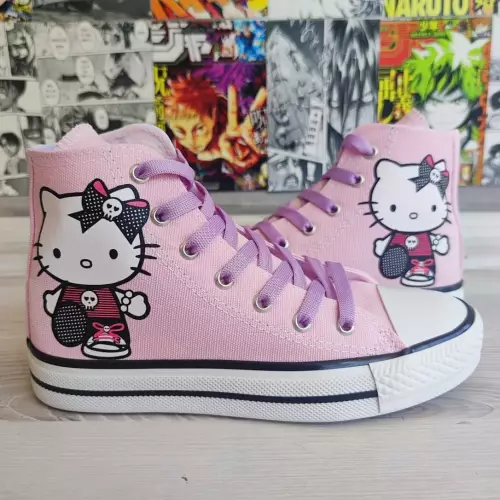 33 - Punk Hello Kitty Pembe Sneaker