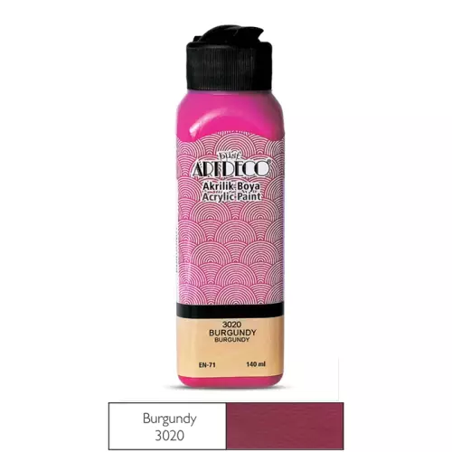 Artdeco Akrilik Boya 140 ML Burgundy - 3020