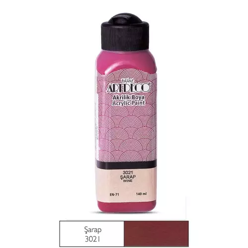 Artdeco Akrilik Boya 140 ML Şarap - 3021