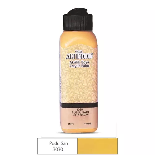 Artdeco Akrilik Boya 140 ML Puslu Sarı - 3030