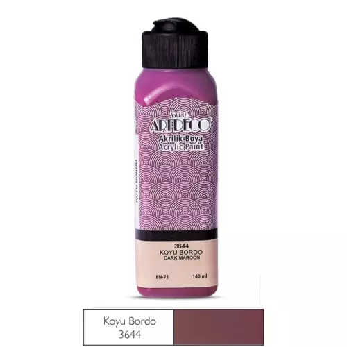 Artdeco Akrilik Boya 140 ML Koyu Bordo - 3644