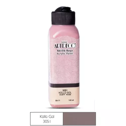 Artdeco Akrilik Boya 140 ML Küllü Gül - 3051