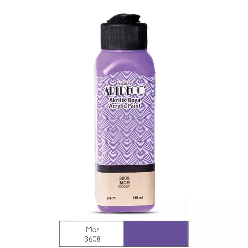 Artdeco Akrilik Boya 140 ML Mor - 3608