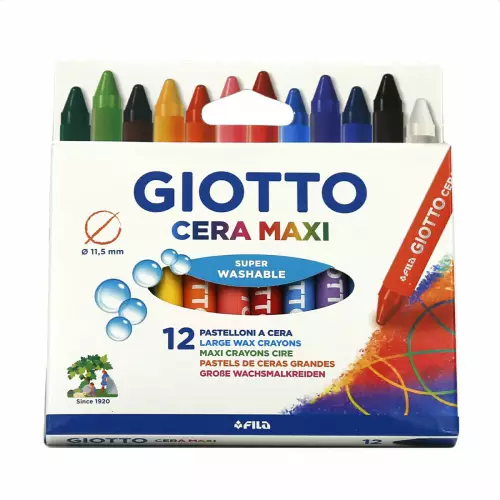 Giotto Cera Maxi Jumbo Mum Boya 12 Renk