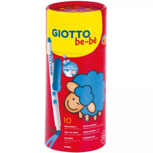 Giotto Be-Be Bebekler İçin Keçeli Kalem 10 Renk