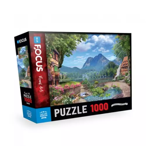 Lake and Mountain 1000 Parça Puzzle - Focus