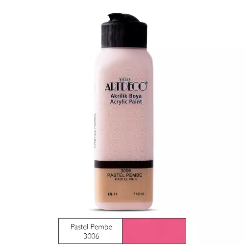 Artdeco Akrilik Boya 140 ML Pastel Pembe - 3006