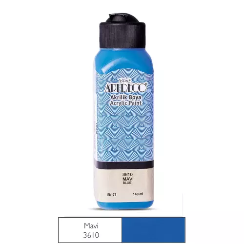 Artdeco Akrilik Boya 140 ML Mavi - 3610